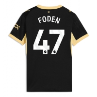 Camisa de Futebol Manchester City Phil Foden #47 Equipamento Secundário Mulheres 2026-27 Manga Curta